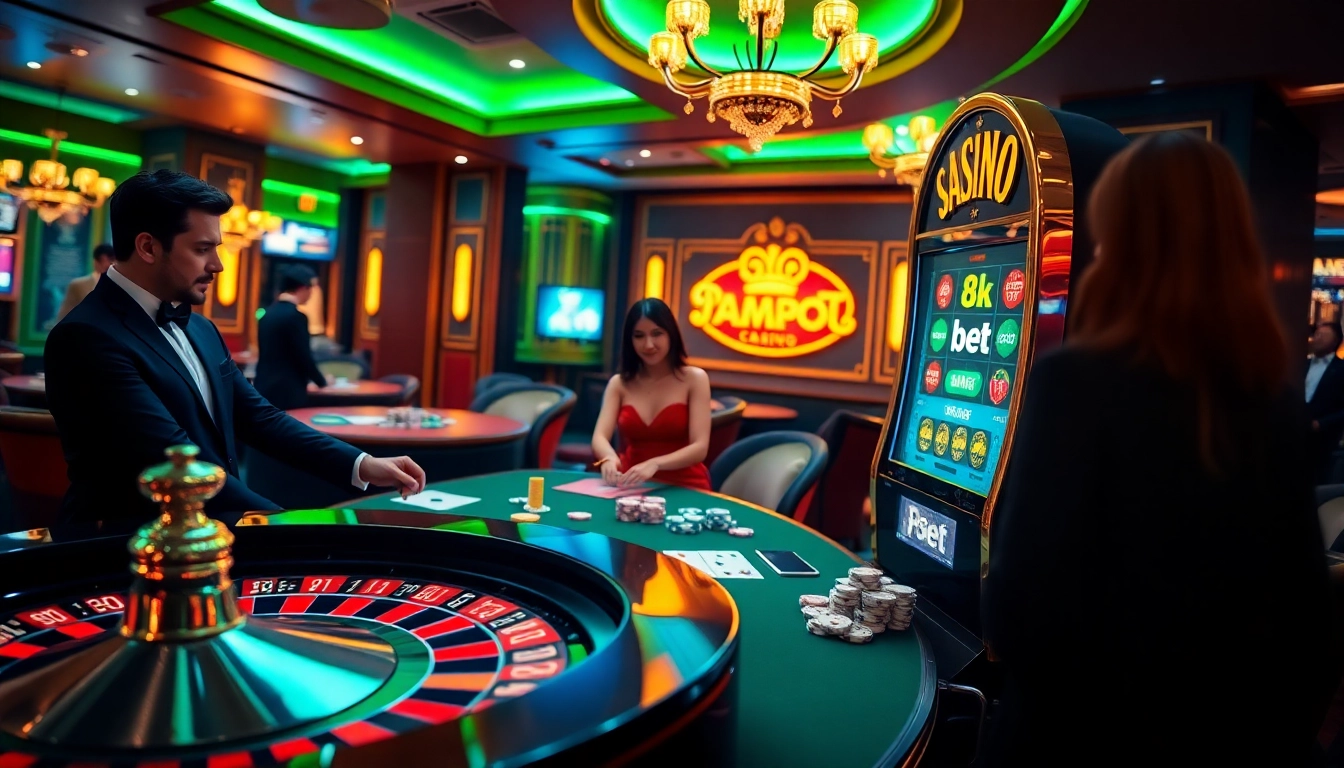 Experience the thrill of high-stakes gaming with an immersive 8k bet atmosphere in a luxury casino.