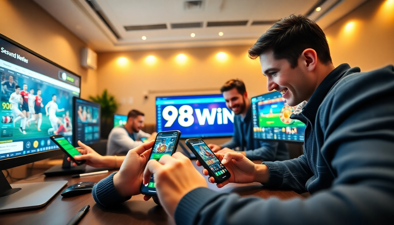 Players enjoying diverse gaming experiences at 98WIN's interactive online platform.